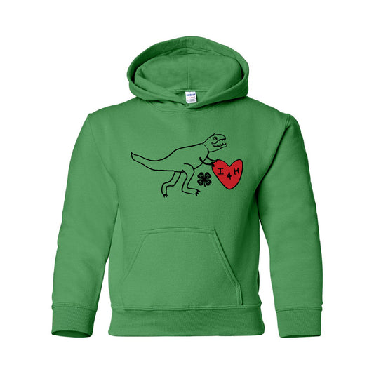 4-H Youth Hooded Sweatshirt Dino