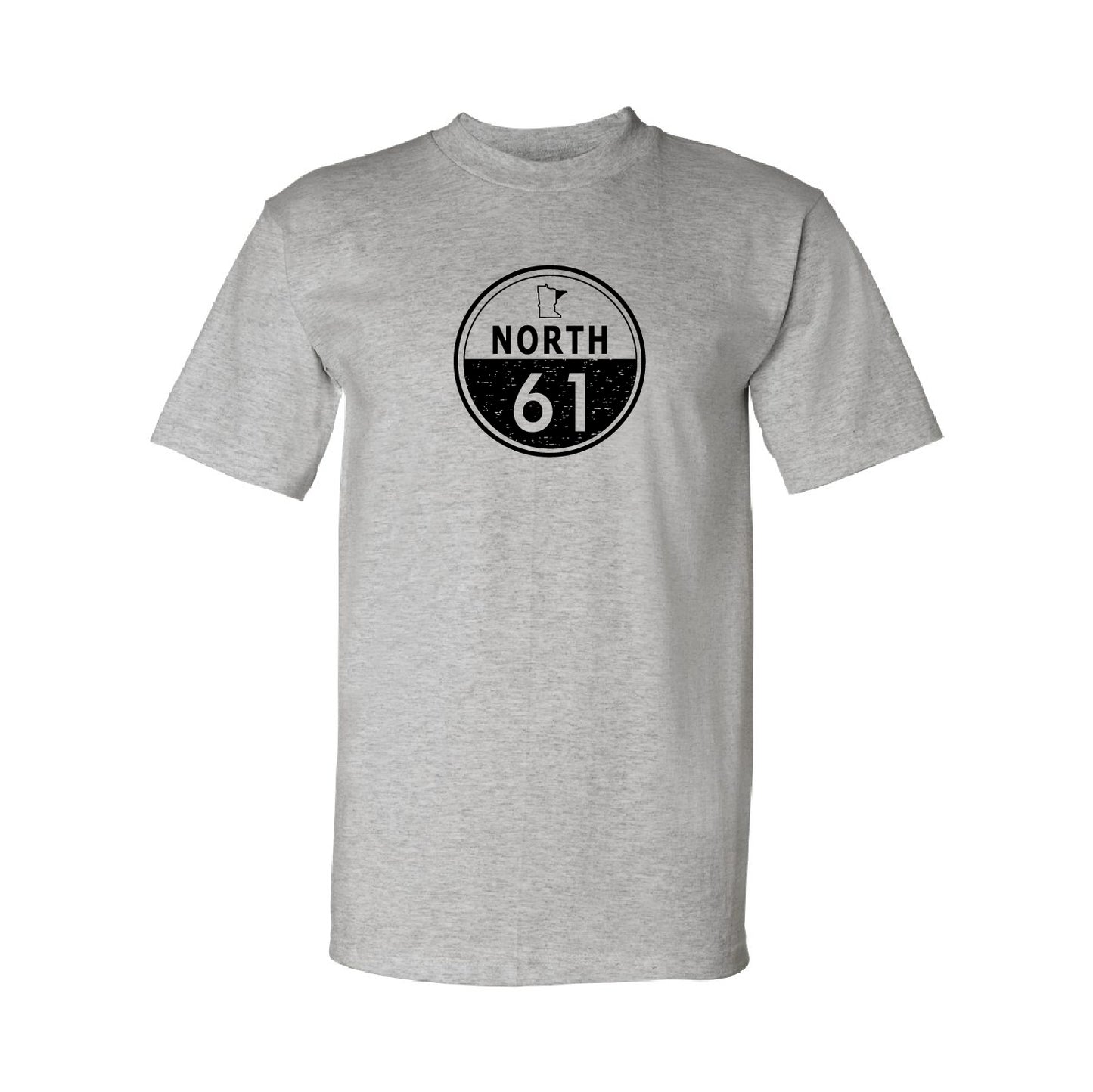 North 61 Unisex USA-Made Heavyweight T-Shirt (Circle)