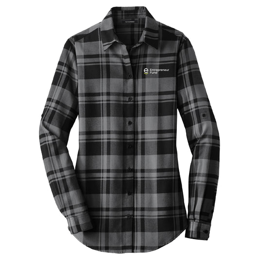 Entrepreneur Fund Women's Plaid Flannel Tunic