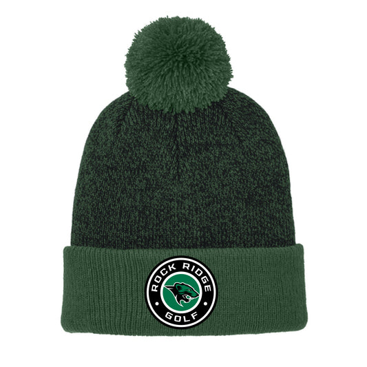 Rock Ridge Golf Halftime Heather Pom Beanie