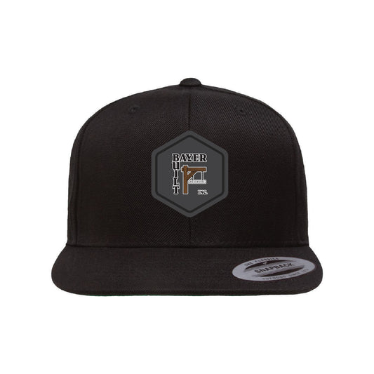 Bayer Built Premium Flat Bill Snapback Cap