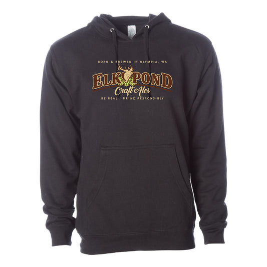 Elk Pond Craft Ales Unisex Midweight Hooded Sweatshirt