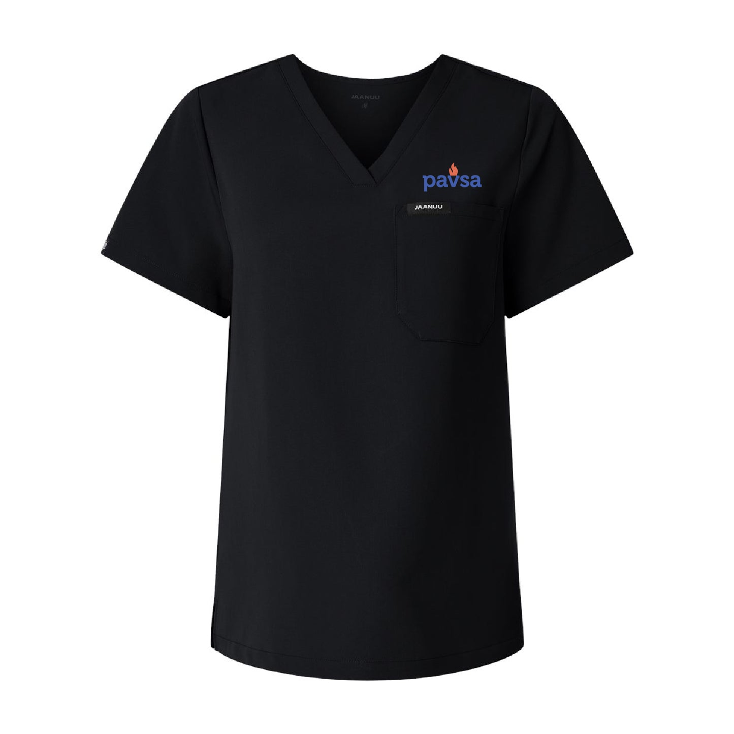 PAVSA Jaanuu Women's Rhena Essential 1-Pocket Scrub V-Neck Top