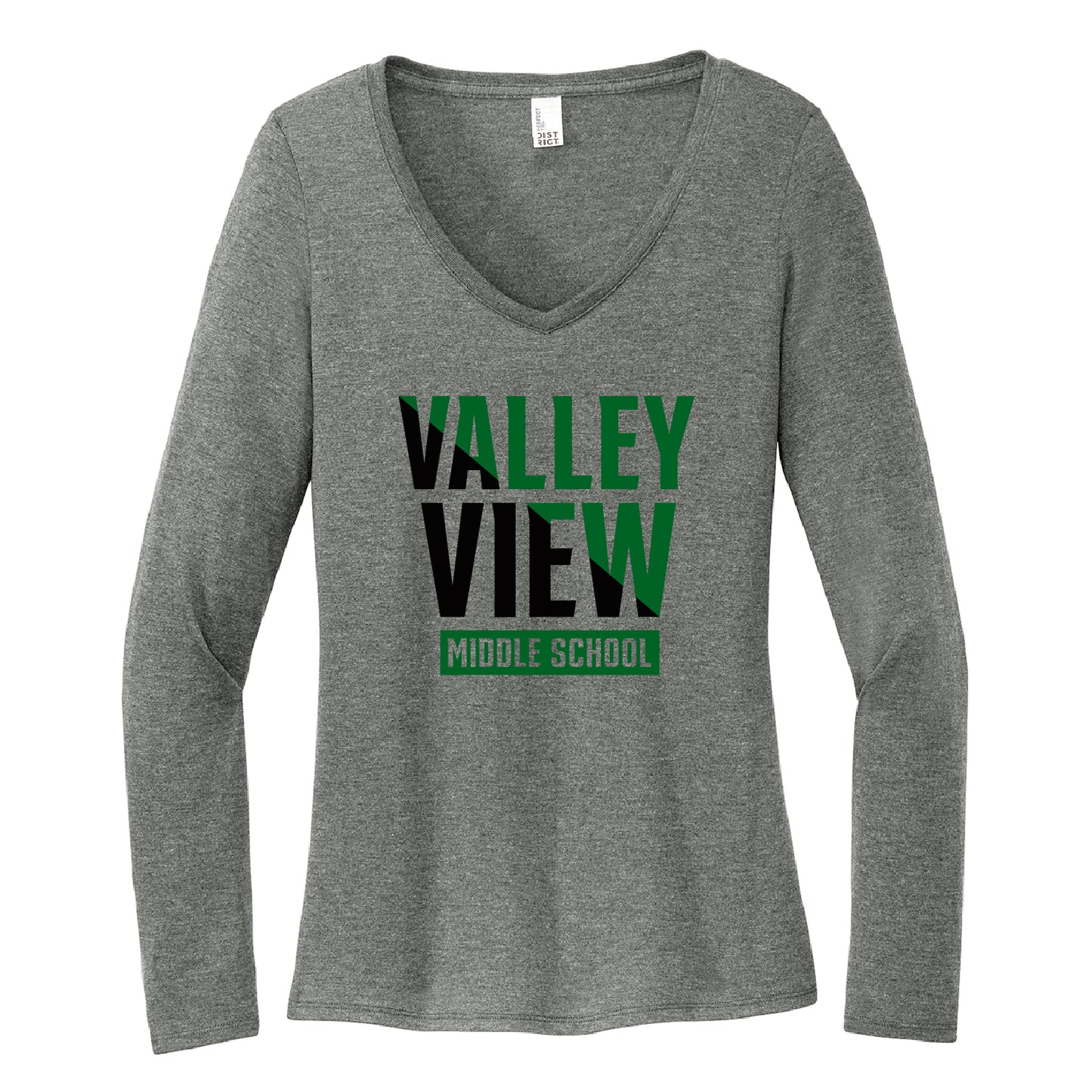 VVMS VALLEY VIEW SLICE Women’s Perfect Tri® Long Sleeve V-Neck Tee