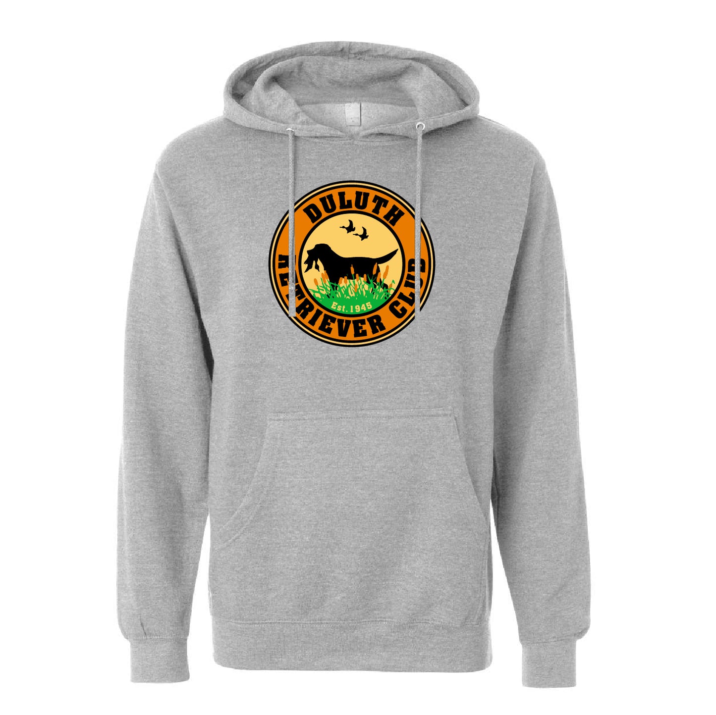 Duluth Retriever Club Unisex Midweight Hooded Sweatshirt (Full Front)