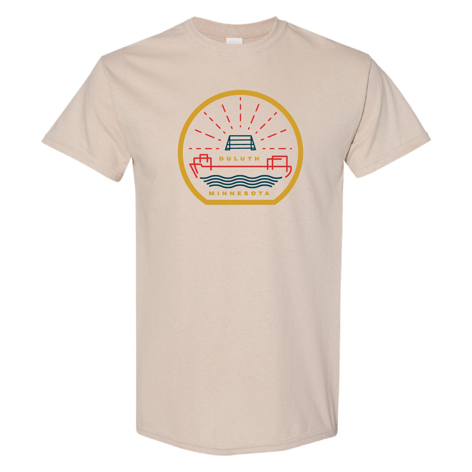 Ship Bridge Duluth Heavyblend Sand T-shirt