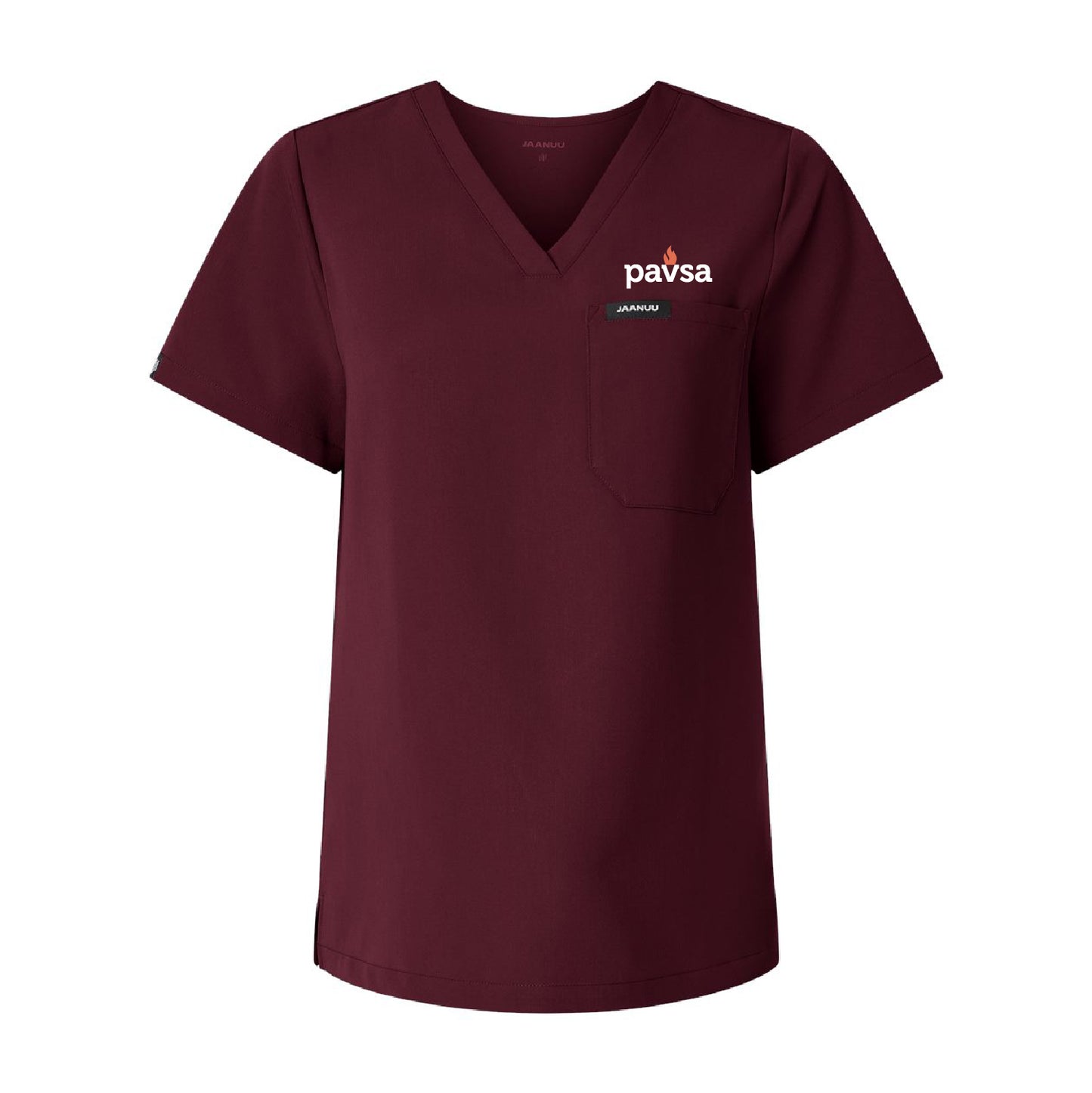 PAVSA Jaanuu Women's Rhena Essential 1-Pocket Scrub V-Neck Top