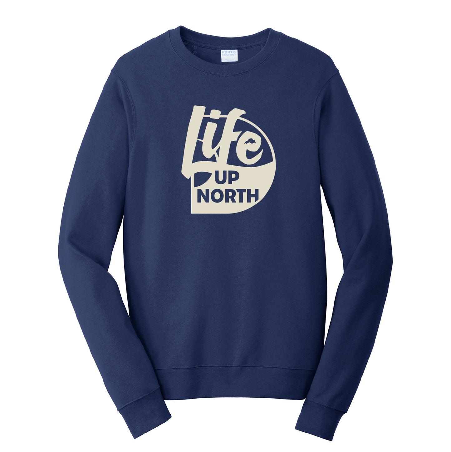 Destination Duluth Life Up North Fleece Crewneck Sweatshirt