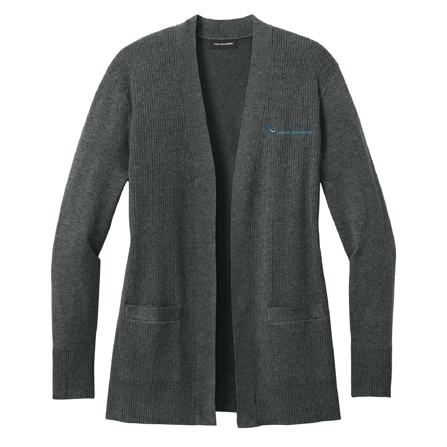 MT Family Dentistry Women’s Easy Care Open-Front Cardigan Sweater