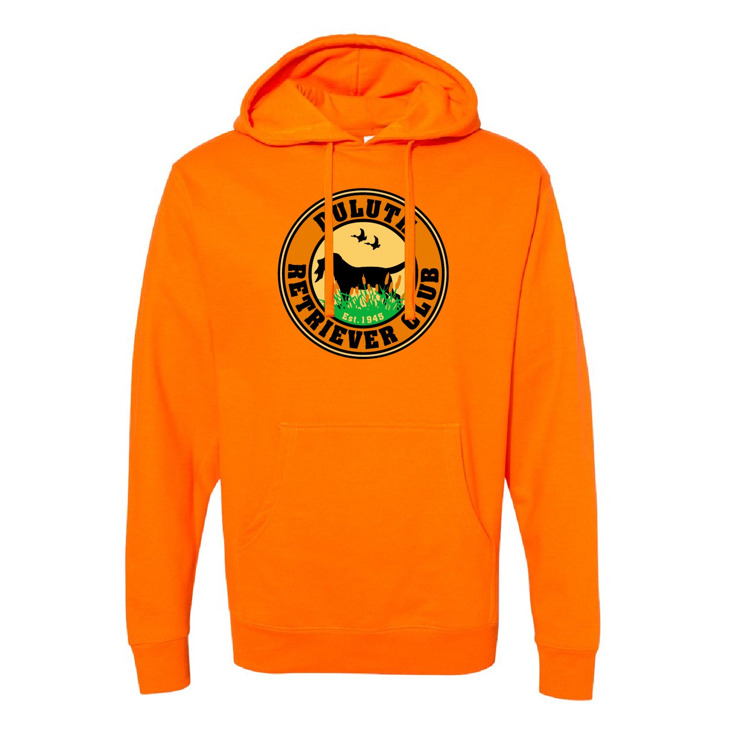 Duluth Retriever Club Unisex Midweight Hooded Sweatshirt (Full Front)