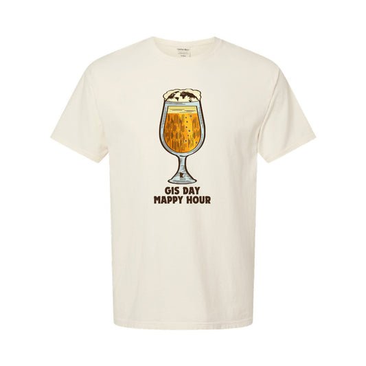 GIS Day 2025 Men's Garment-Dyed T-Shirt Mappy Hour