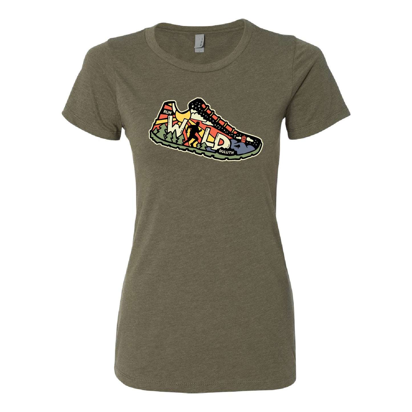 Run Wild Duluth Women's Soft Tee (Sneaker)