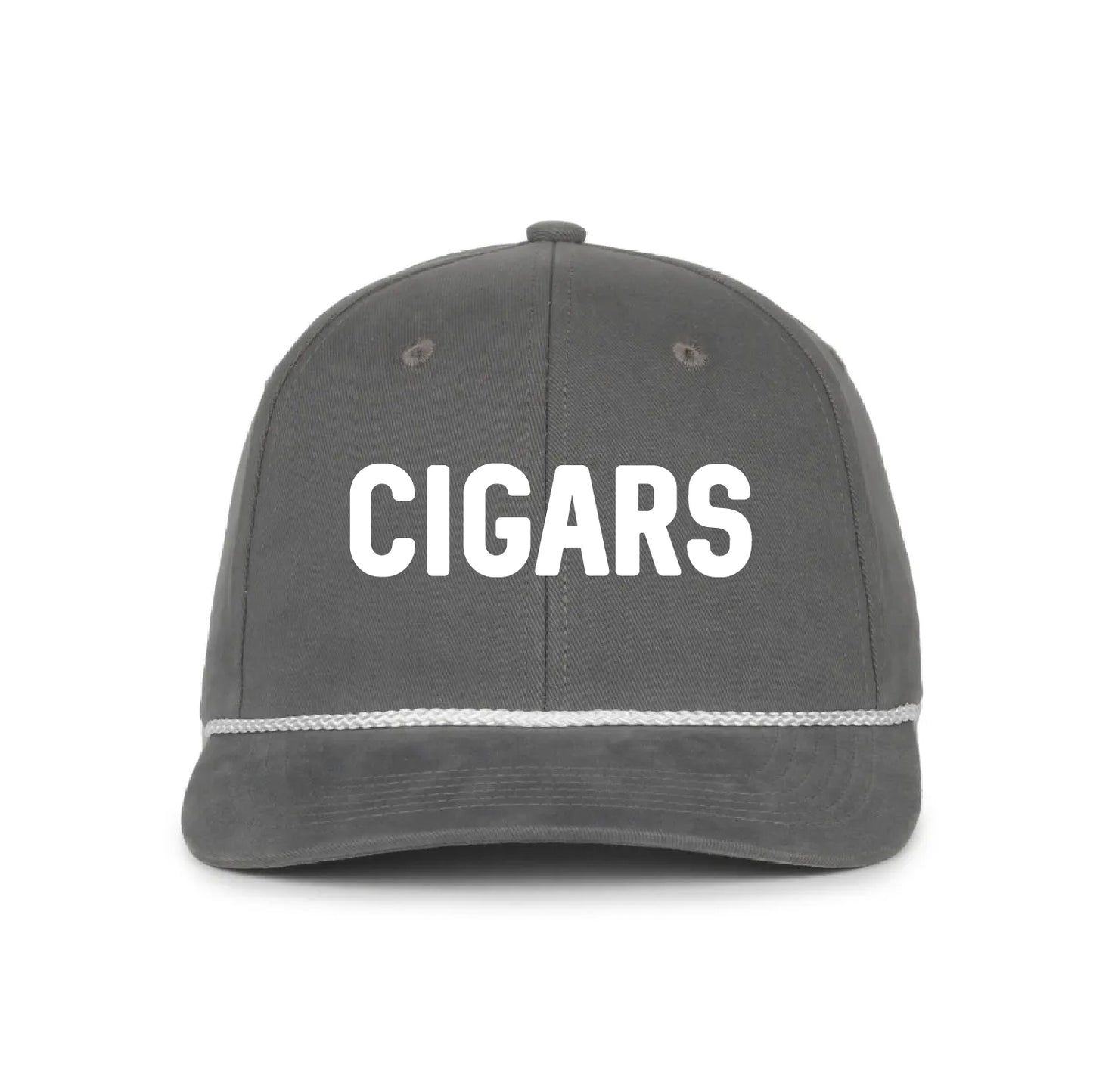 Cigars and Baseball Outdoor Cap Modern Solid Cap with Cord