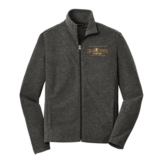 Elk Pond Craft Ales Heather Microfleece Full-Zip Jacket