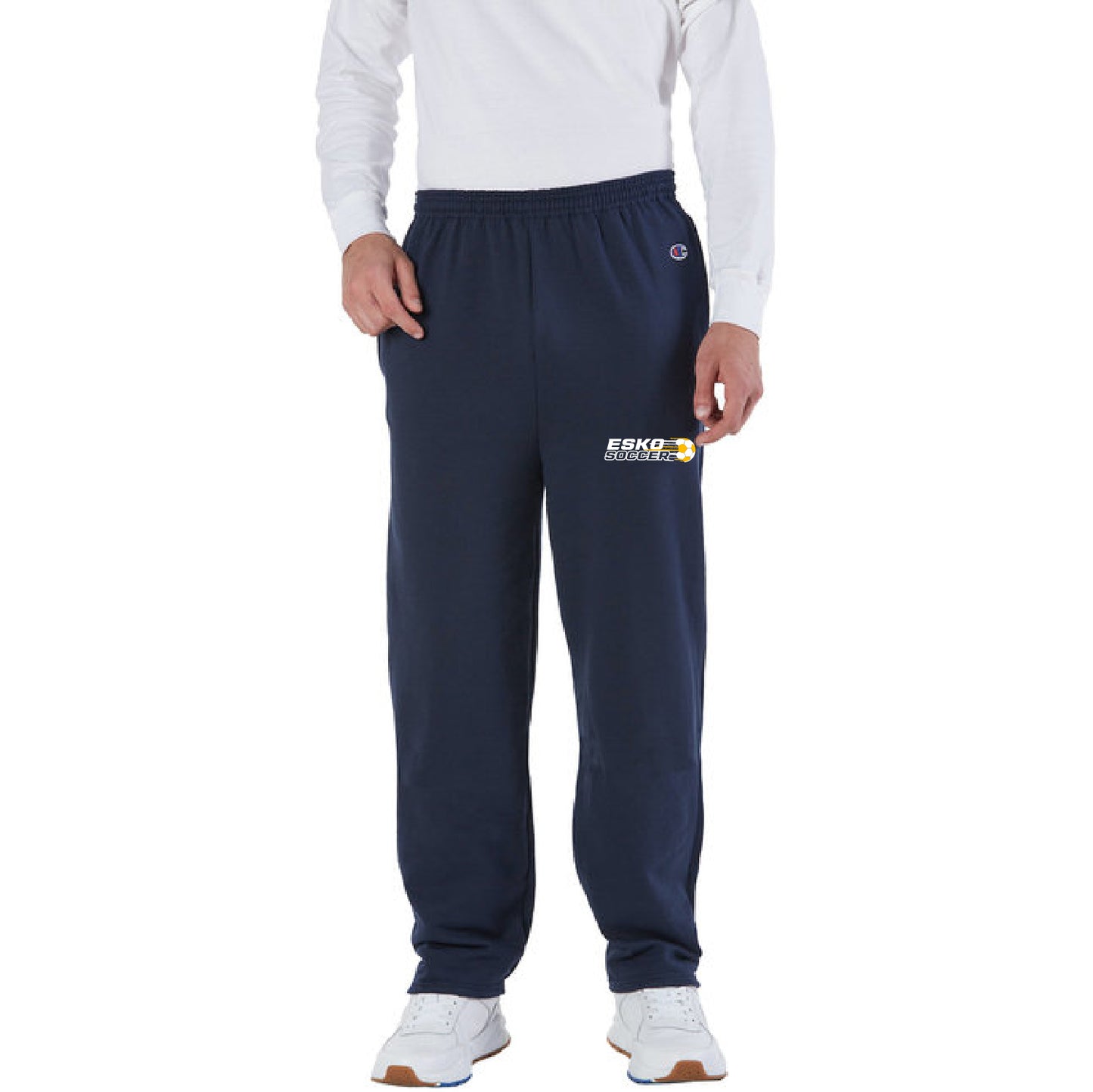 Esko Fall Champion Adult Powerblend® Open-Bottom Fleece Pant with Pockets