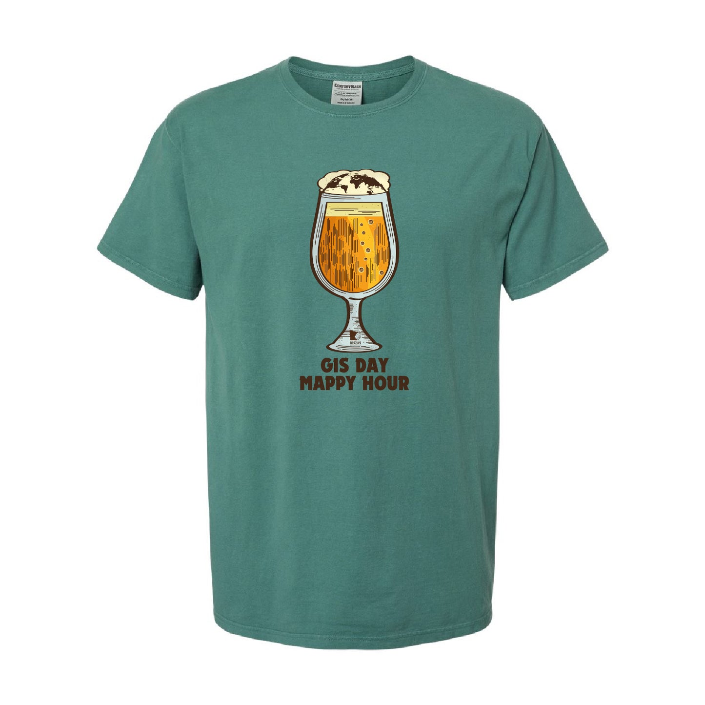 GIS Day 2025 Men's Garment-Dyed T-Shirt Mappy Hour