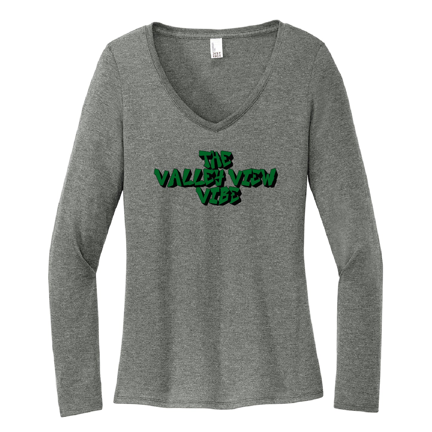 VVMS VALLEY VIEW VIBE Women’s Perfect Tri® Long Sleeve V-Neck Tee