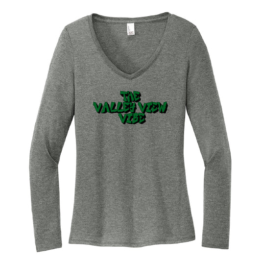 VVMS VALLEY VIEW VIBE Women’s Perfect Tri® Long Sleeve V-Neck Tee