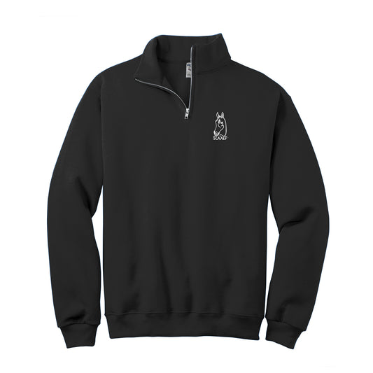 SCAAEP 1/4-Zip Cadet Collar Sweatshirt