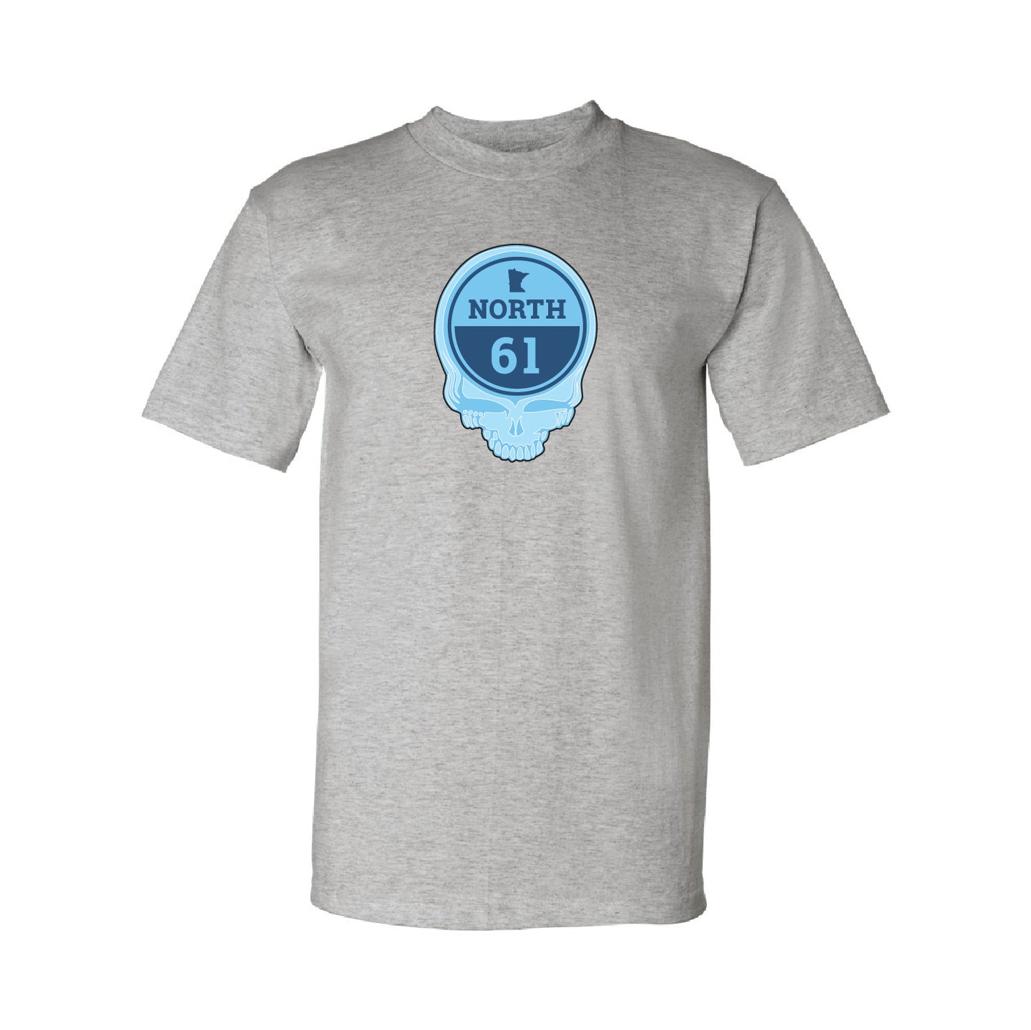 North 61 Unisex USA-Made Heavyweight T-Shirt (Skull)