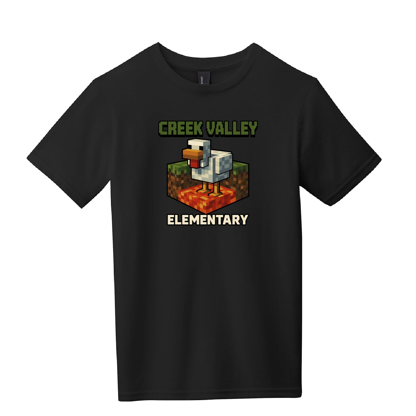 Creek Valley Elementary Youth Very Important Tee Lava Chicken