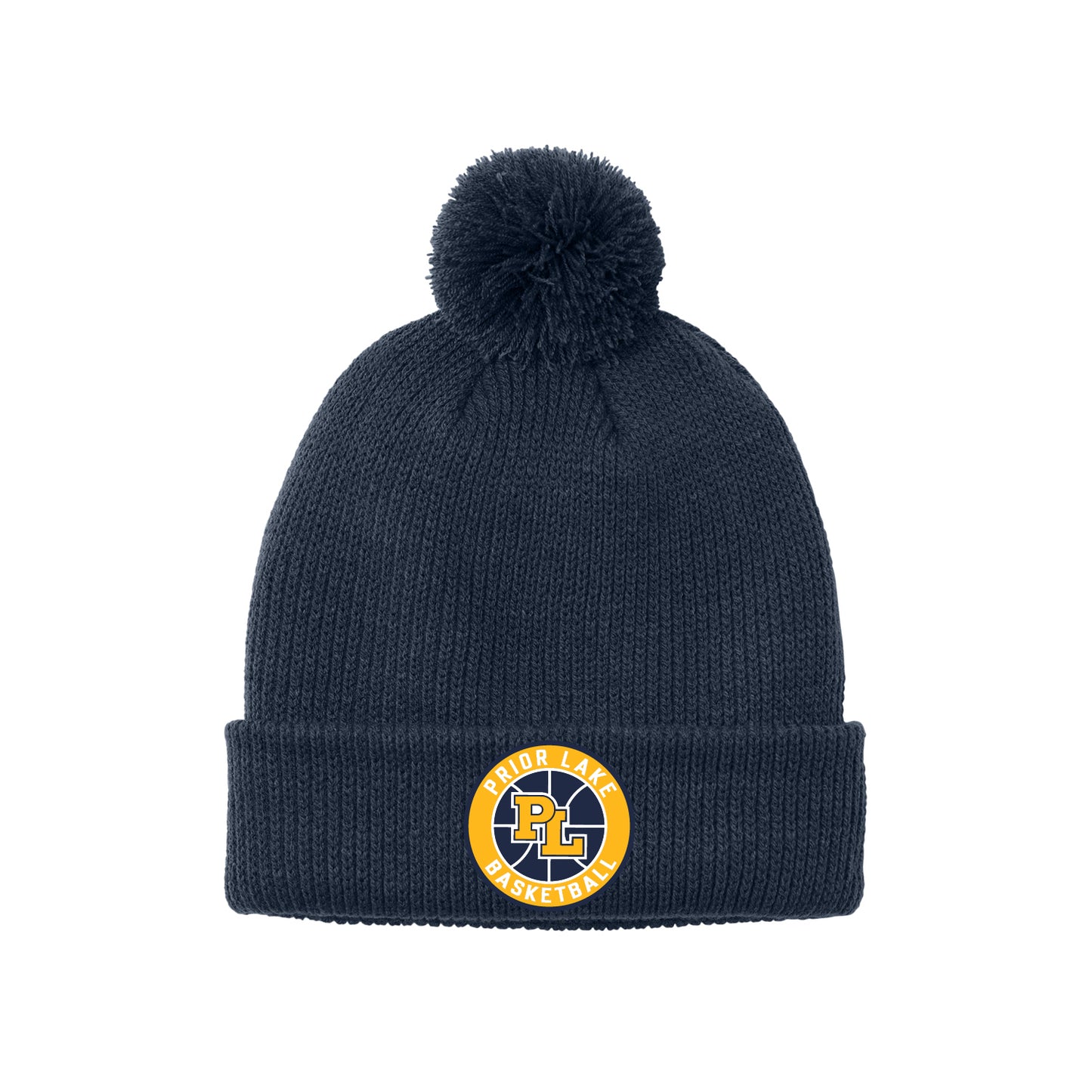 Prior Lake Basketball Cozy Pom Beanie