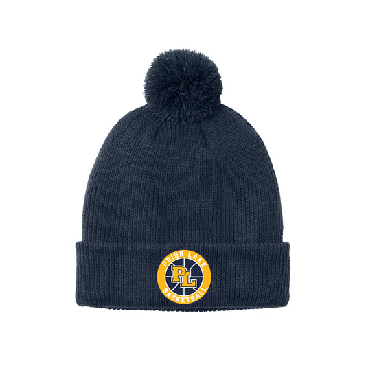 Prior Lake Basketball Cozy Pom Beanie