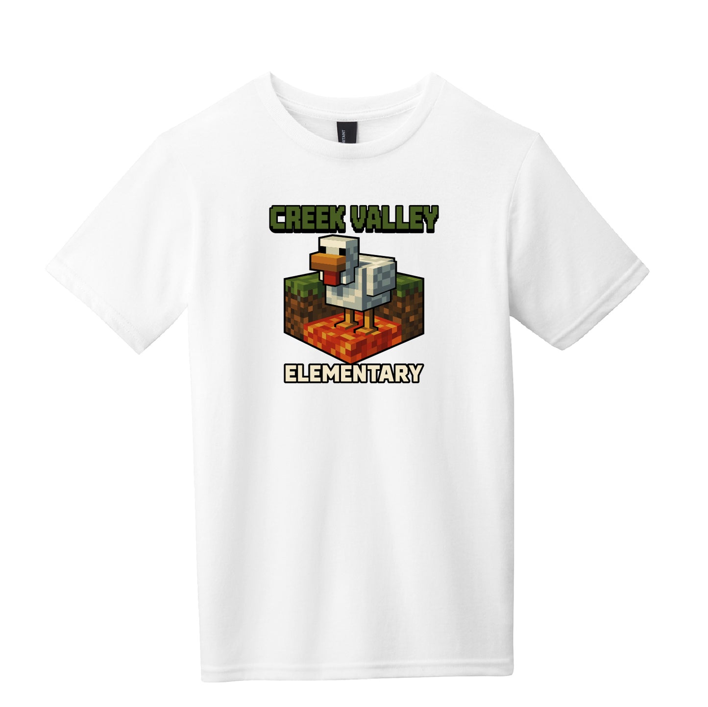 Creek Valley Elementary Youth Very Important Tee Lava Chicken