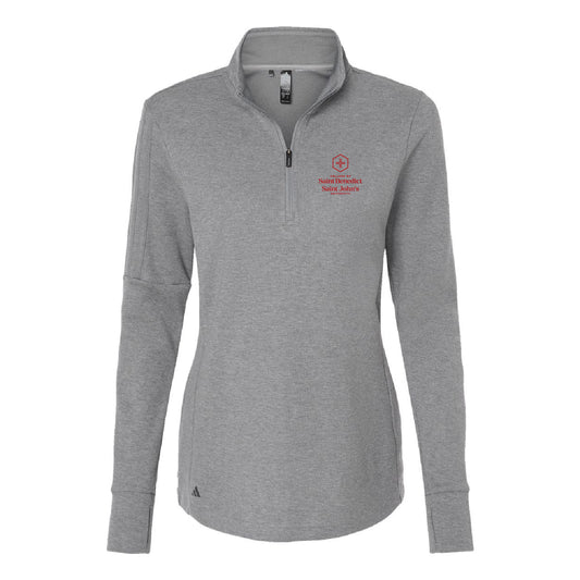 CSBSJU Women's 3-Stripes Quarter-Zip Sweater