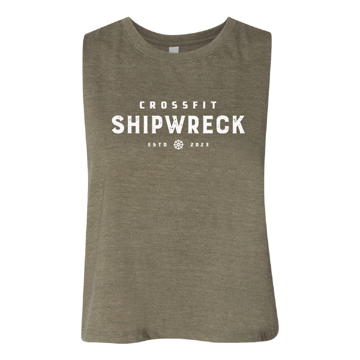 Crossfit Shipwreck Women’s Racerback Cropped Tank