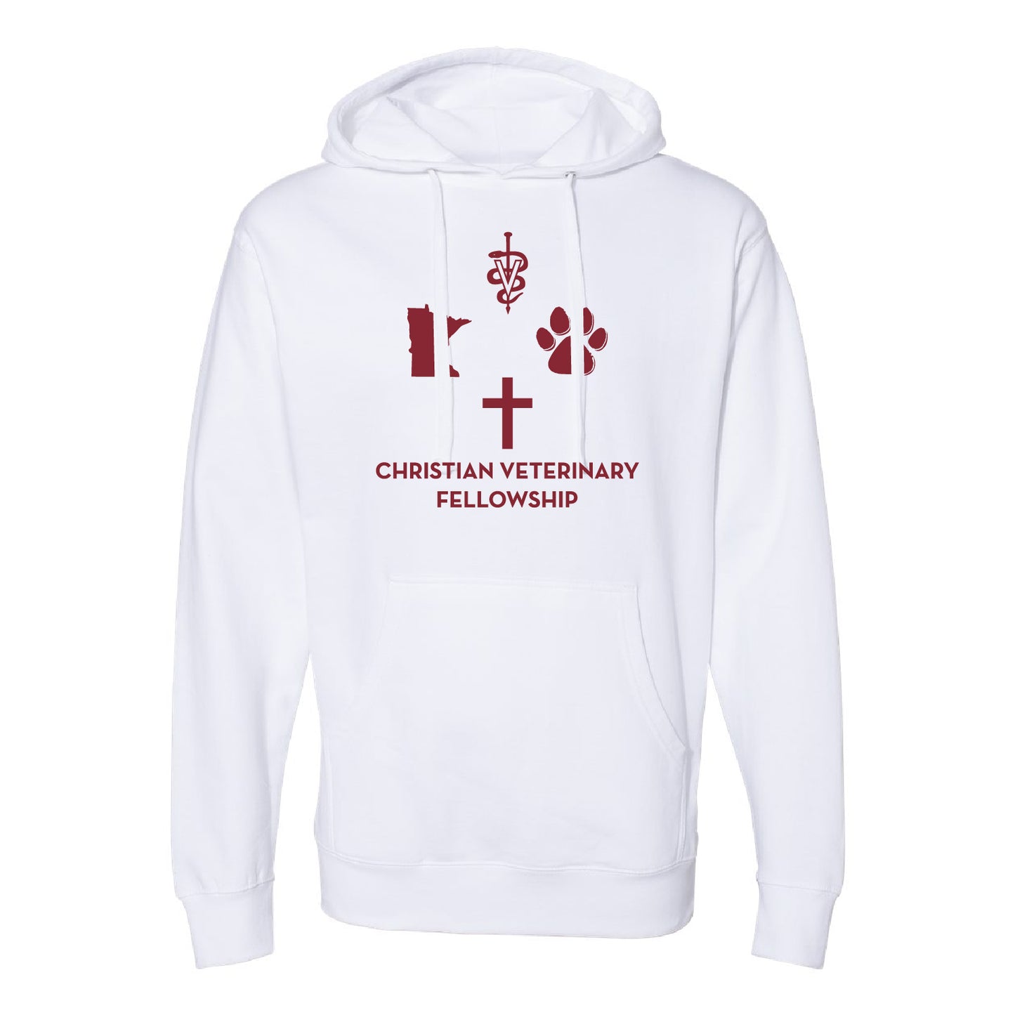UMN CVF Unisex Midweight Hooded Sweatshirt
