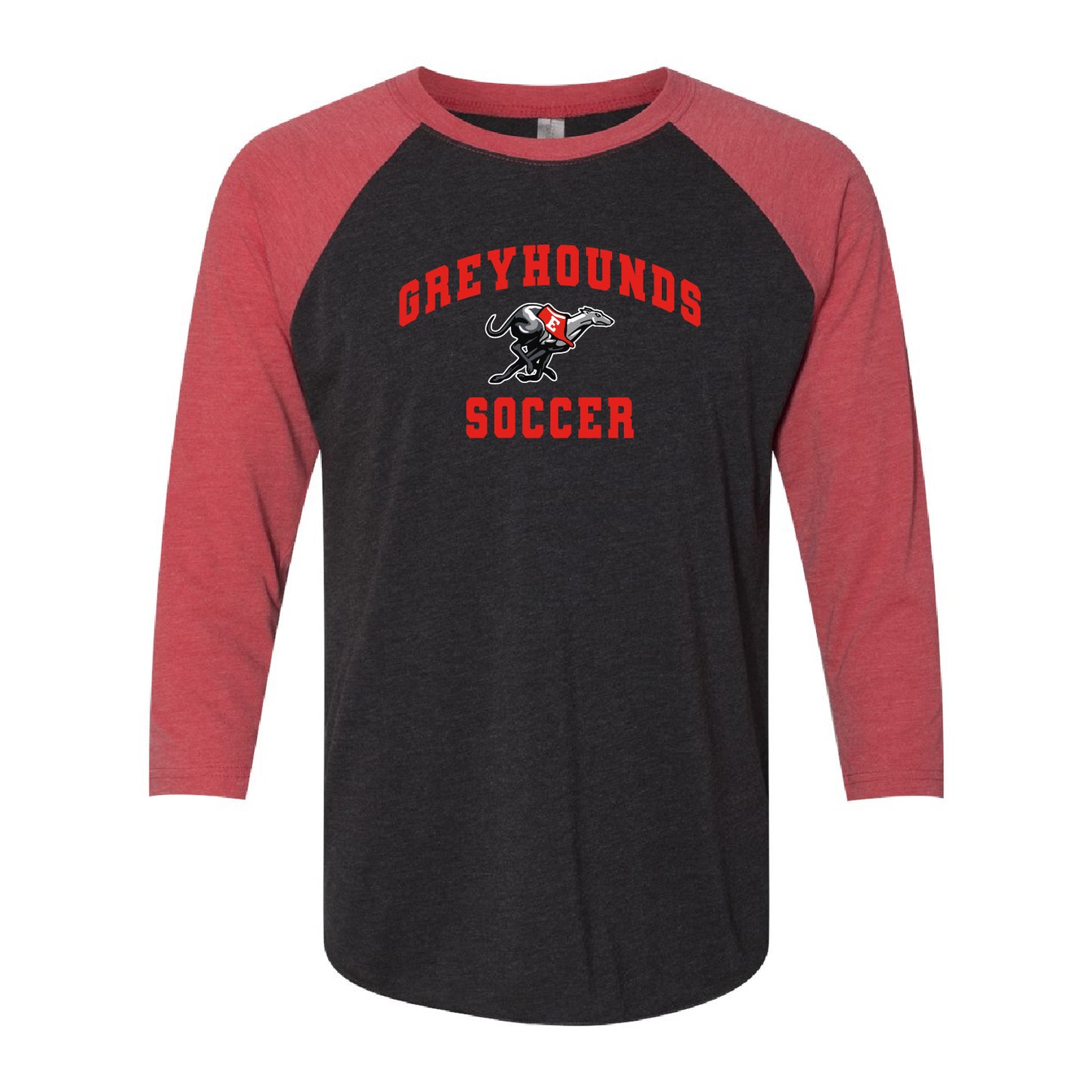 East Boys Soccer Unisex Tri-Blend 3/4-Sleeve Raglan Tee