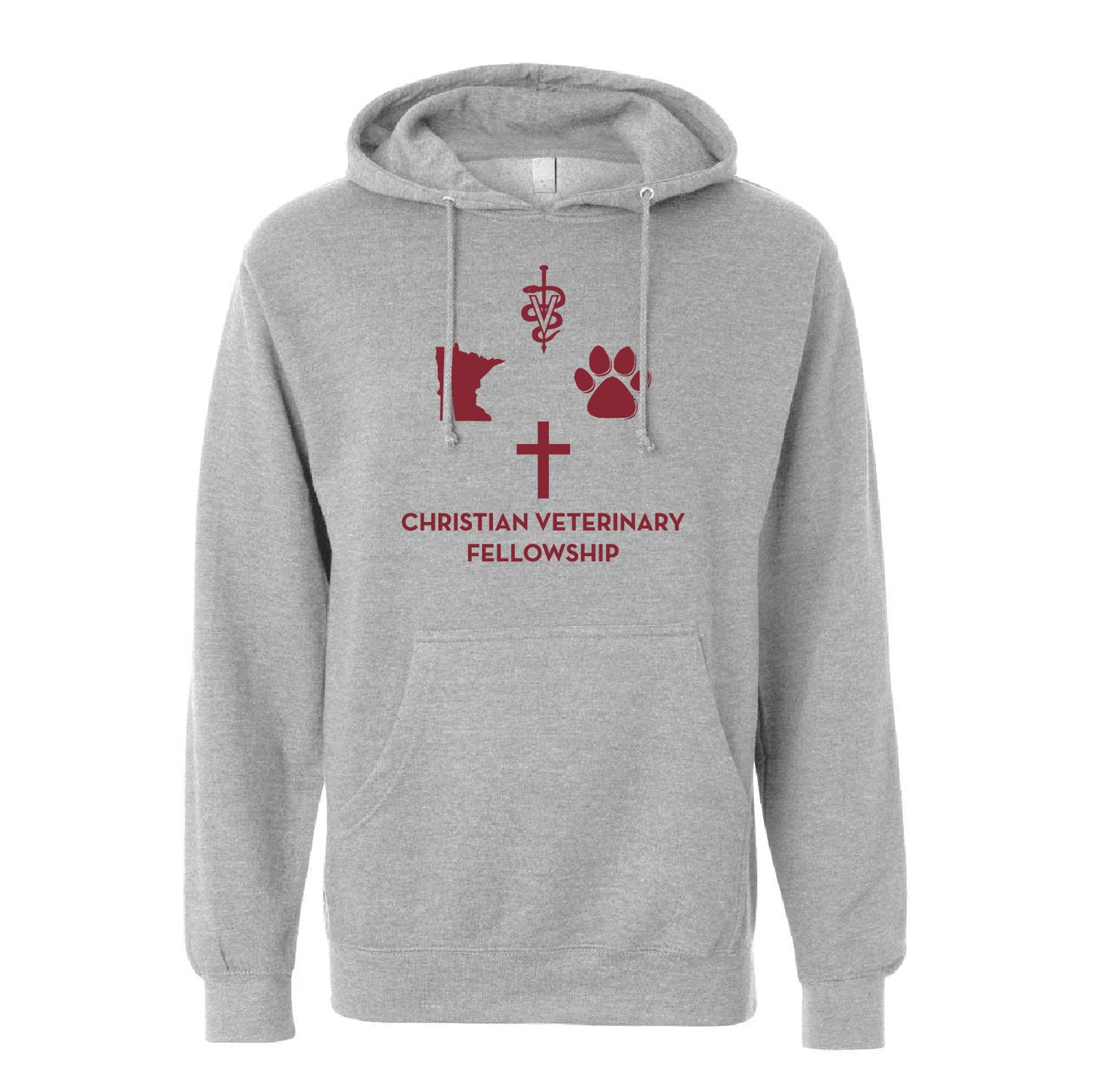 UMN CVF Unisex Midweight Hooded Sweatshirt