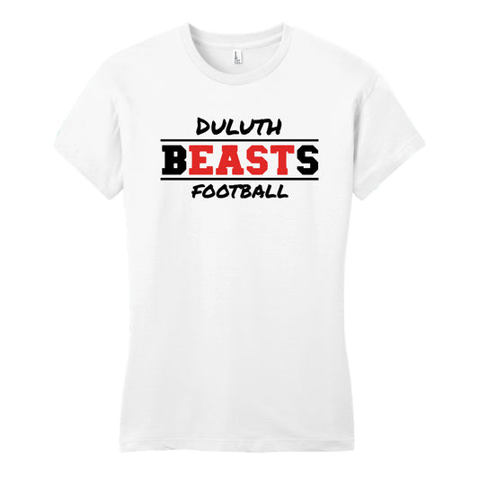 Duluth East Football Women’s Fitted Very Important Tee Design 1