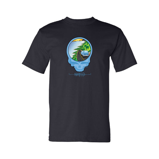 North 61 Unisex USA-Made Heavyweight T-Shirt (Skull - Full Color)