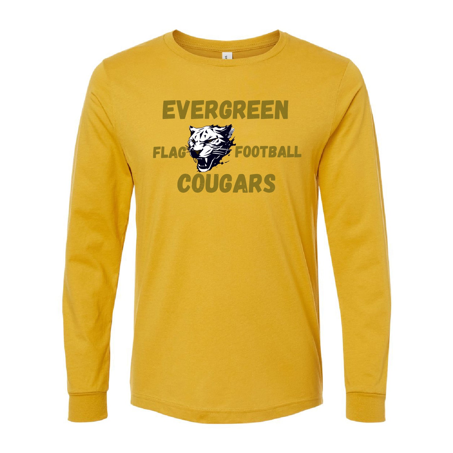 Evergreen Flag Football Unisex Jersey Long Sleeve Tee