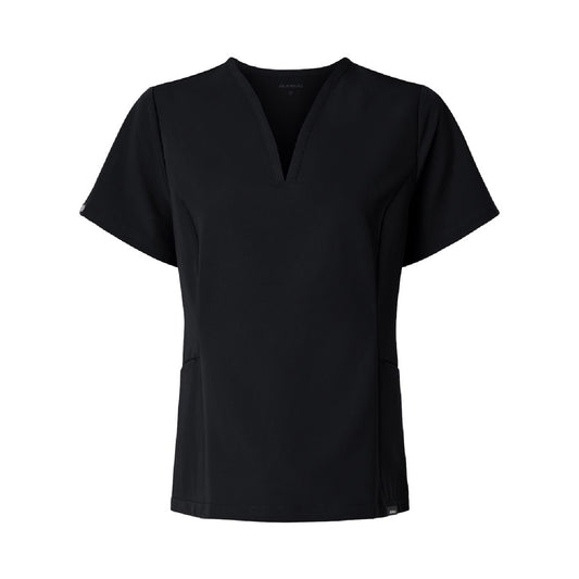 Jaanuu Women's Calix Fit & Flare Scrub V-Neck Top