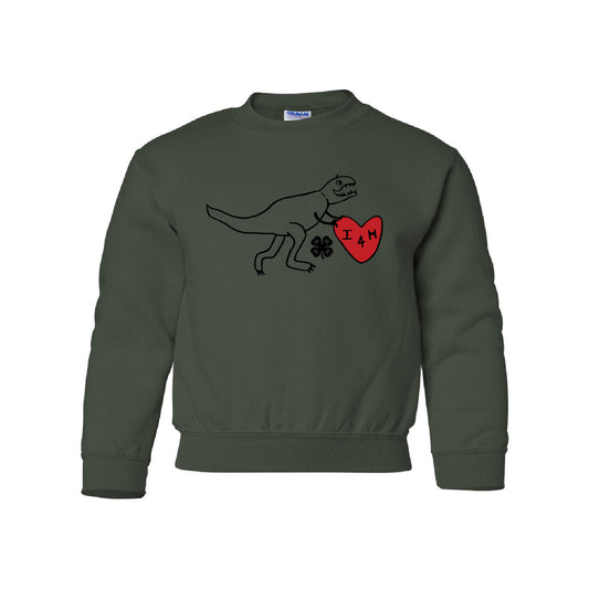 4-H Youth Crewneck Sweatshirt Dino