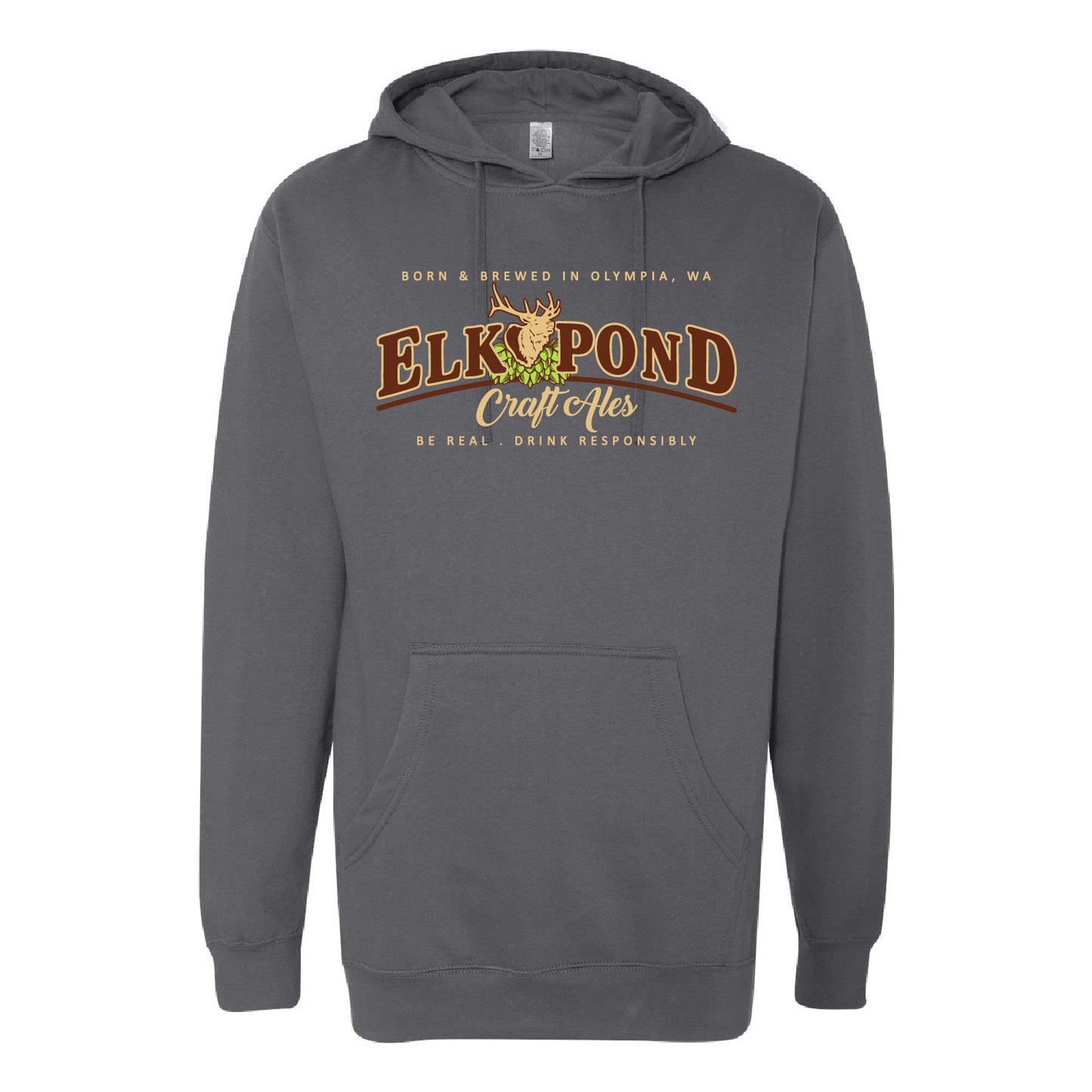 Elk Pond Craft Ales Unisex Midweight Hooded Sweatshirt