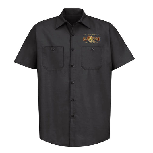 Elk Pond Craft Ales Industrial Short Sleeve Work Shirt - Long Sizes