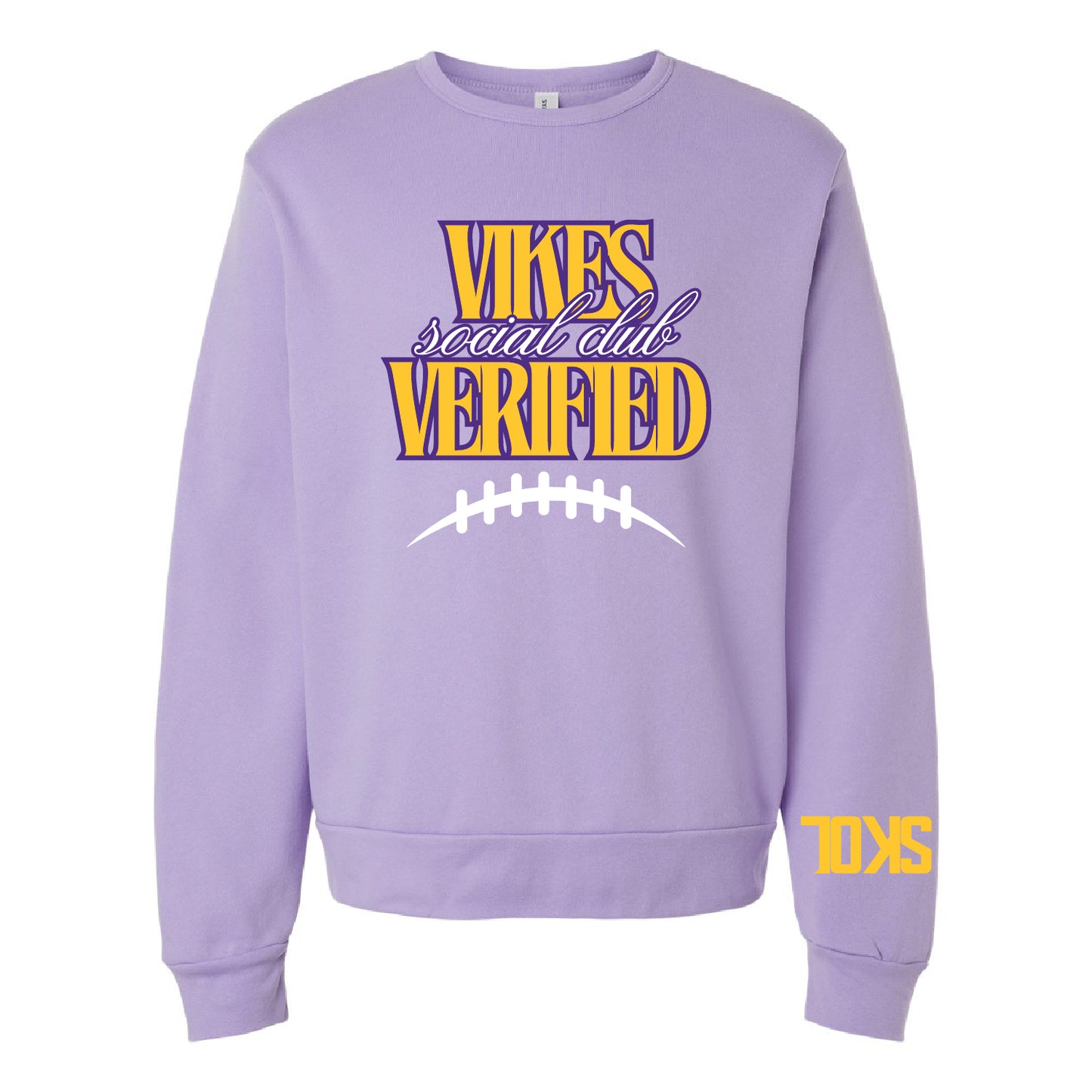 Vikes Verified Unisex Sponge Fleece Classic Crewneck Sweatshirt