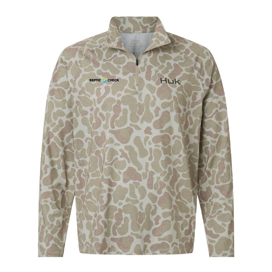 Septic Check Men's Airweight KC Printed Quarter-Zip Pullover