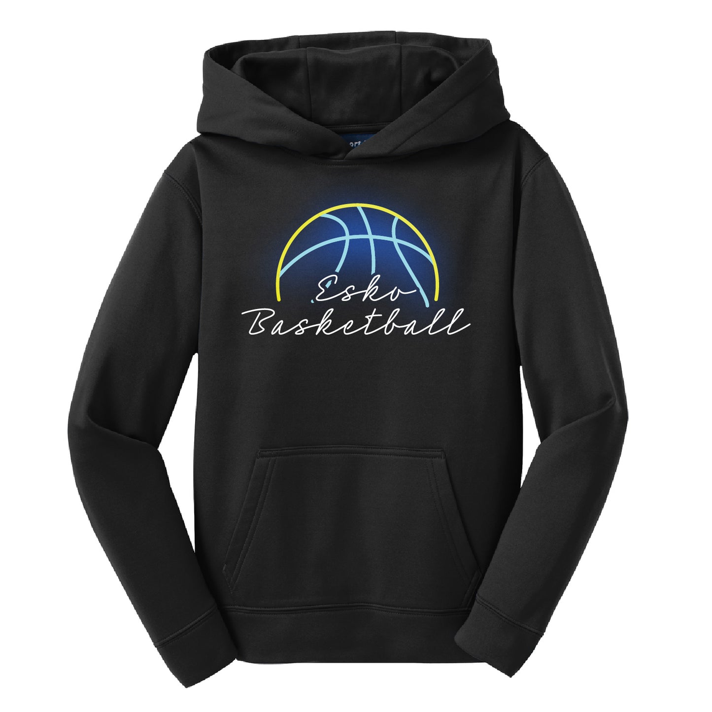 Esko Basketball  Youth Sport-Wick® Fleece Hooded Pullover