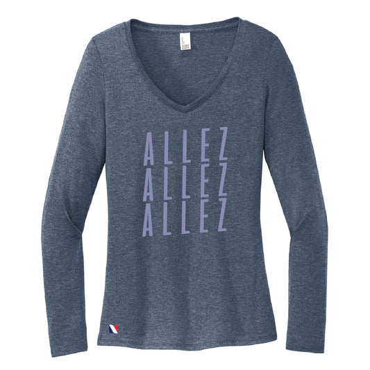 ALLEZ – Women’s Perfect Tri® Long Sleeve V-Neck Tee