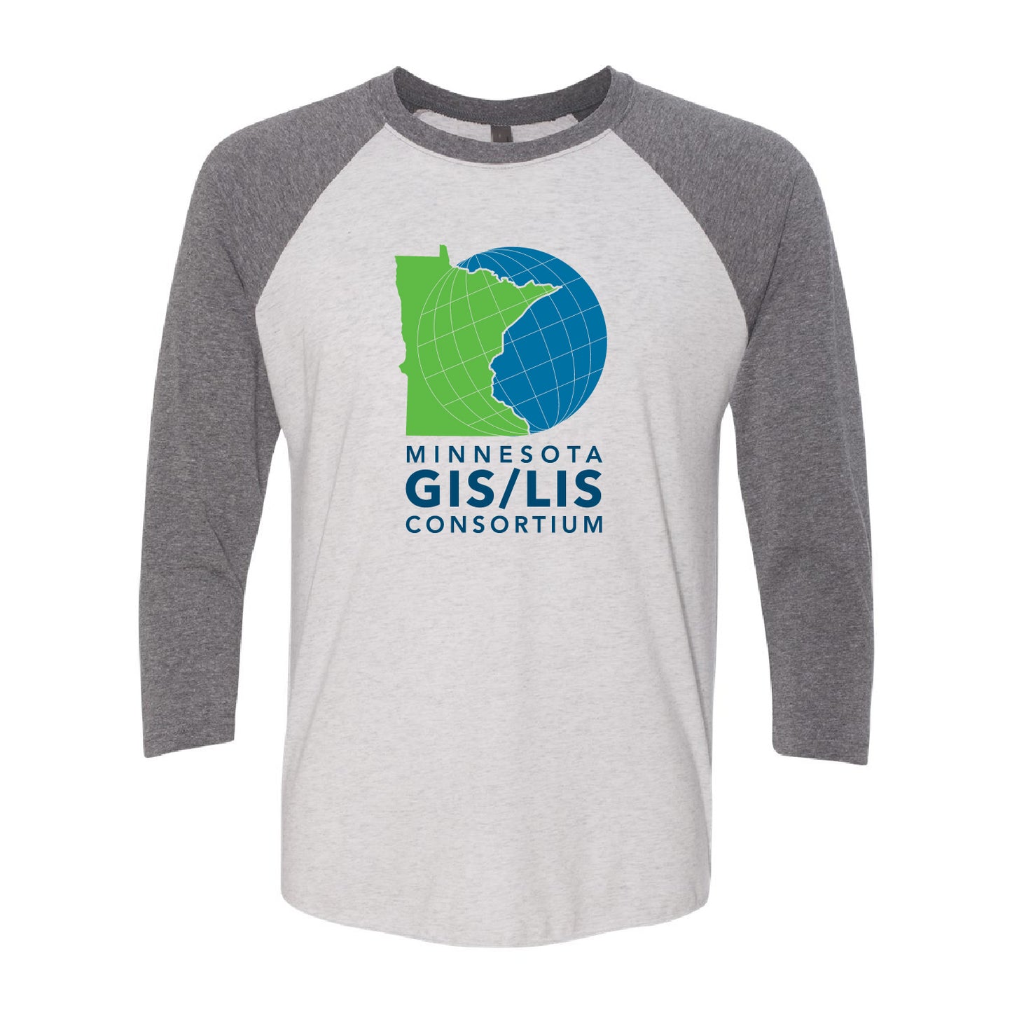 MN GIS/LIS Unisex Raglan Shirt Consortium Logo