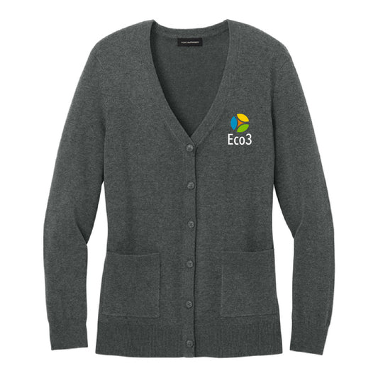 Eco3 Women’s Easy Care Button-Up Cardigan Sweater