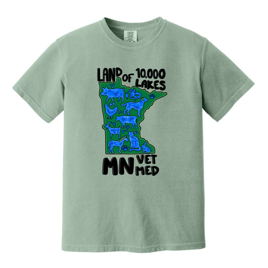 UMN CVM Dyed Heavyweight Tee (MN Lakes UMN)