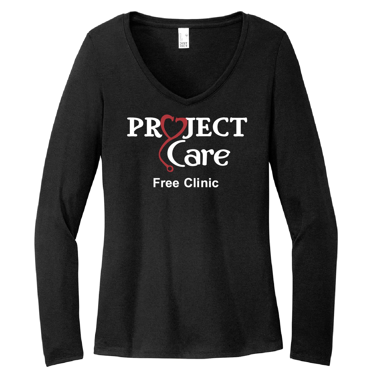 Project Care Women’s Perfect Tri Long Sleeve V-Neck Tee