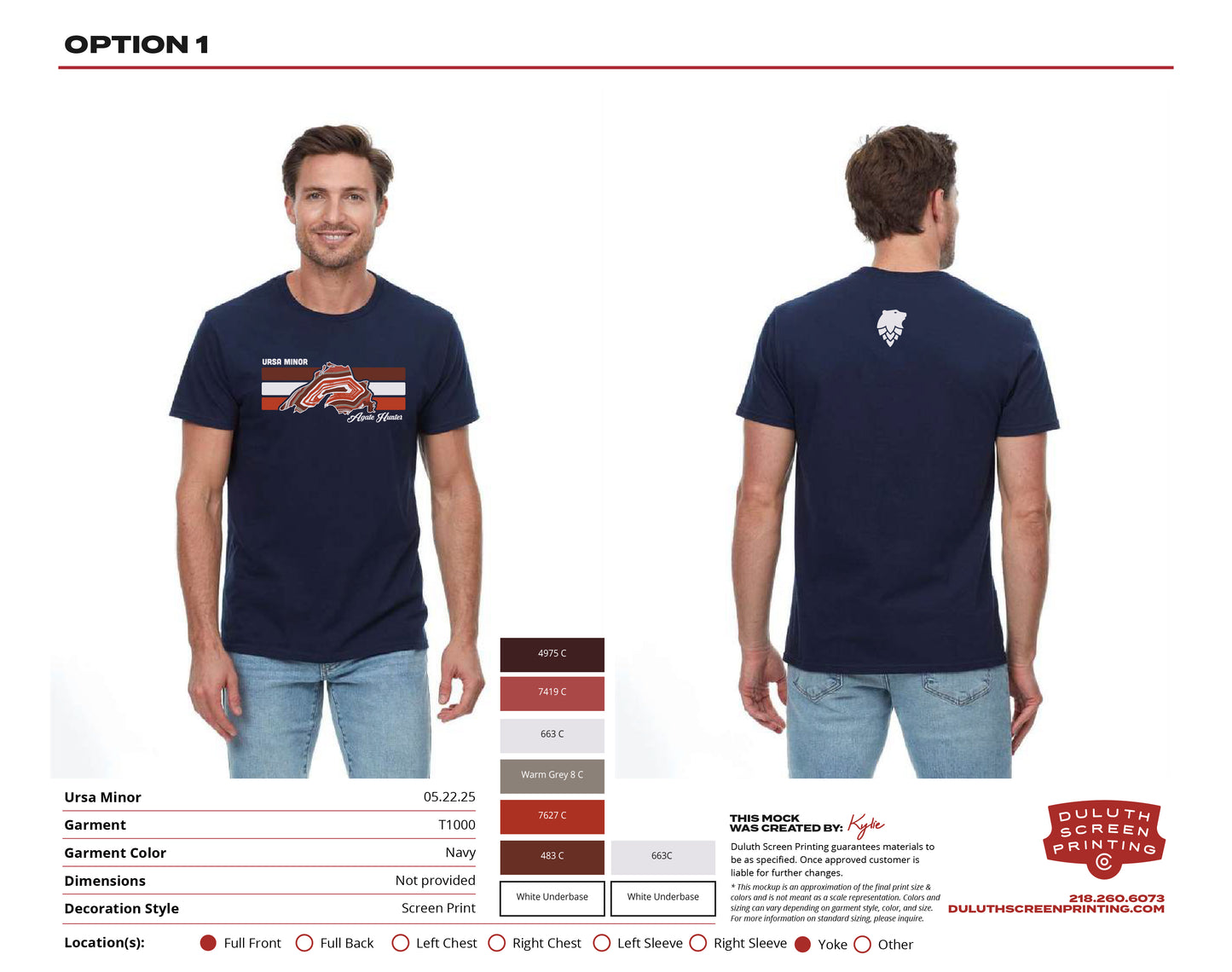 Ursa Threadfast Epic Unisex Circle T-shirt Agate Hunter