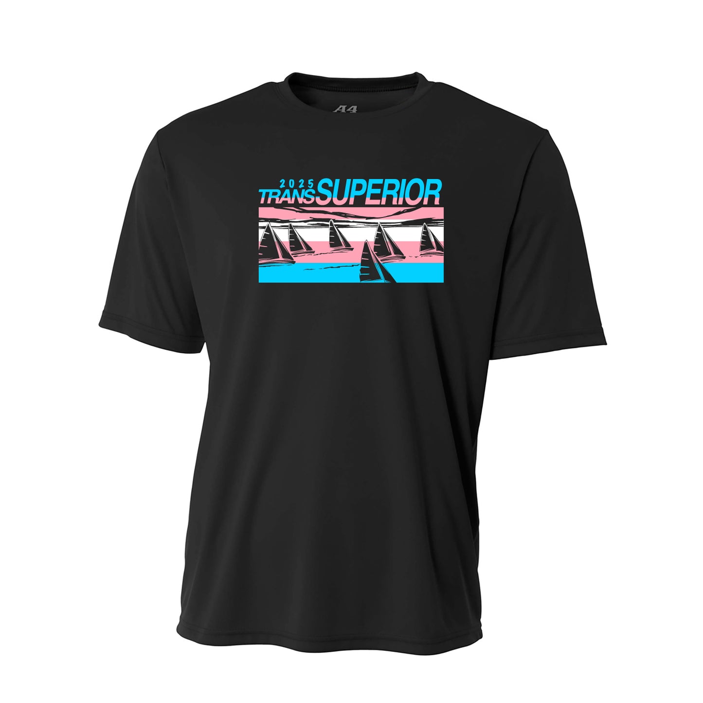Trans Superior Yacht Race Cooling Performance Short Sleeve Tee (Trans Pride)
